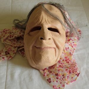 Ugly Scary Lady Halloween Mask